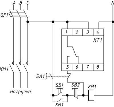 Схема ШНО с использованием PCZ-525